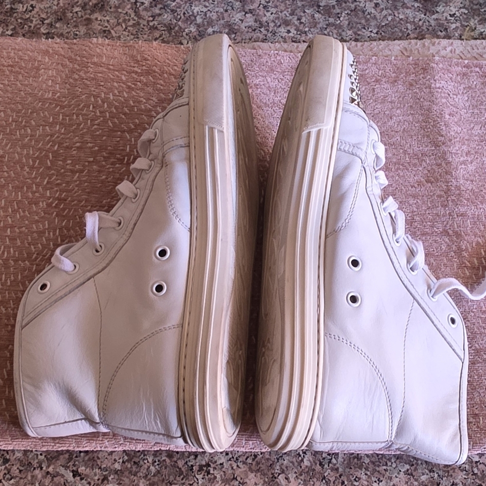 Gucci Studded HighTop Sneaker EU 39.5 Womens 8.5-9.5 / Mens 7-7.5 - Picture 12 of 13